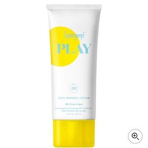 New Unopened Supergoop Play 30 SPF Mineral Lotion w/ Green Algae Water Resistant